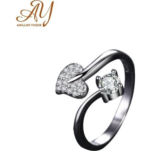 Anillos Yuzuk High Quality Zircon Silver 925 Jewlery Rings For Women Wholesale Gemstone Ring Party Anniversary Gifts Open Size