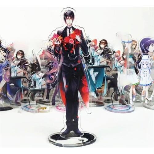 Anime Black Butler 15cm Big Acrylic Figure Printed Sebastian Michaelis Stand Model Toys Kawaii Accessories For Boys Girls Gifts