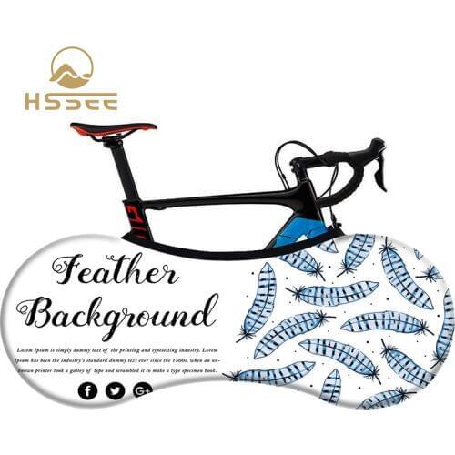 HSSEE Fashion Feather Series Bicycle Cover High strength elastic indoor dust cover for 26 "-28" MTB road bike official authentic