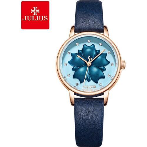Julius JA-1000 Flower Watch 2018 New Designer Clock Luxury Ladies Dress Wach Fashion Hand Whatch Waterproof Montre Relojes Mujer