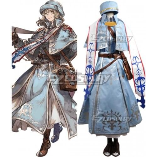 Granblue Fantasy A Monk of the Darkness SR Will Dress Girls Halloween Party Dress Suit Outfit Christmas Cosplay Costume E001