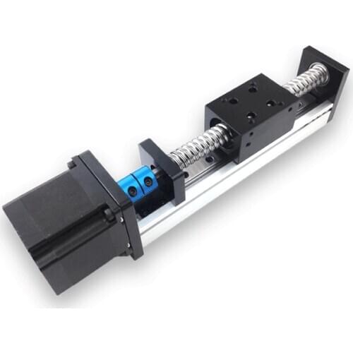 CNC Linear Guide Rail Stage Motion Slide Table 50-400mm Effective Stroke Ball Screw Module 3D Printer XYZ