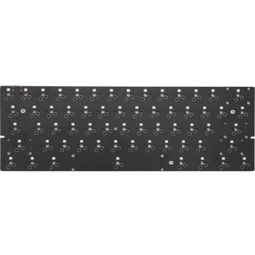 Bm60rgb bm60 poker rgb 60% gh60 hot swappable Custom Mechanical Keyboard PCB program qmk full rgb switch underglow type c