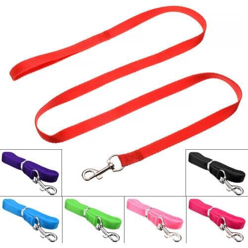 1pc 7 Colors Nylon Pet Dog Puppy Lead Leash Dog Harness Vehicle Seatbelt Travel Clip Pup Hound Lead Leash for Pet Supplies 120cm