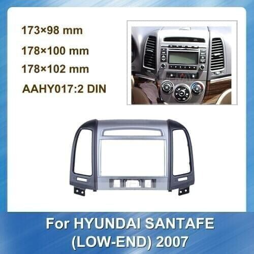 Fascia Panel Radio For HYUNDAI SANTAFE 2007 LOW END Car Stereo panel Install Frame Dash Bezel dash Installation Mount Trim kit