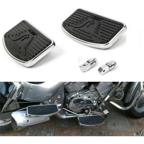 Motorcycle Footrest Rear Passenger Footboards Floorboards for Yamaha Vstar XVS 650 400 Dragstar 400 650 Custom 1997-Up
