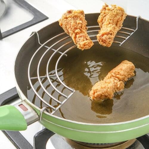 Stainless Steel Steam Rack Drain Oil Filter Rack Kitchen Tools Multifunction Kitchen Gadgets Drain Rack Kitchen Accessories