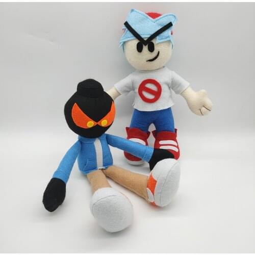 Friday Night Funkin Plush Toys Soft Stuffed Cartoon Game Spooky Month Skid and Pump Dolls For Kid Gift