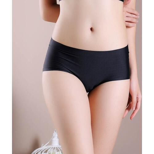 Luxurious Summer Women Underwear Ice silk Women M L XL Sexy Ladies Girls Seamless Ultra-thin Panties Briefs Sexy Lace lingerie