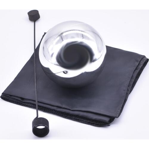 Zombie Ball With Foulard,Medium (Silver color ,Diamter 12cm) Floating Magic Tricks Illusion Stage Magia Gimmick Props Magician