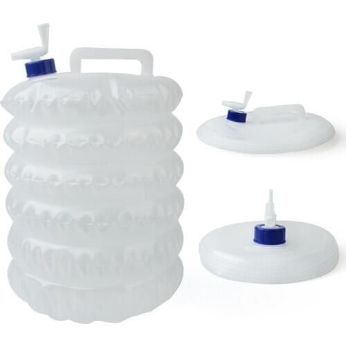 3L 5L 8L 10L 15L Outdoor Collapsible Foldable Water Bags Container Camping Hiking Portable Survival Water Storage Carrier Bags