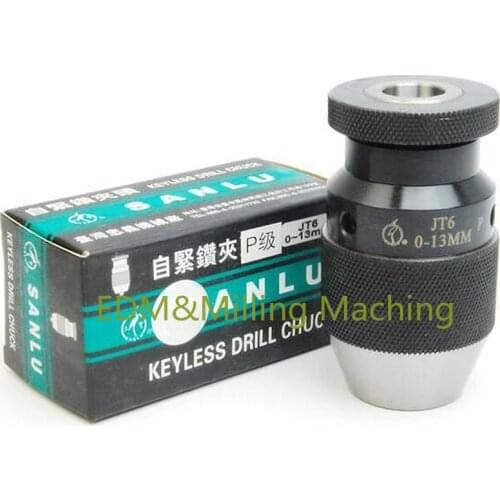 Keyless Drilling Chuck EDM Drill Machine Spanner Drill Chuck 13H- JT6 0-13mm For Milling Machine, N.C. Machine, Machine Center