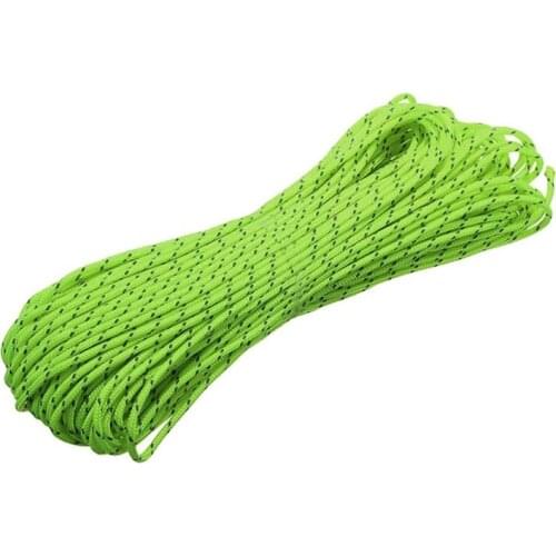 High Quality 20 Meters Survival Paracord Luminous Rope Camp Glow Paracord Lanyard Ropes Outdoor Ropes