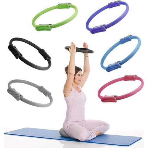 1Pc Bodybuilding Yoga Hoop Gym Sports Training Pilates Resistance Circle Ring Workout Equipment