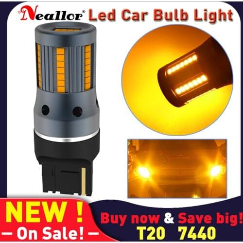 1Pcs WY21W LED Canbus No Error No Hyper Flash Turn Signal Lights Bulb 2016SMD T20 7440 W21W 7506 7507 1156 PY21W BAU15S Lamp 12V