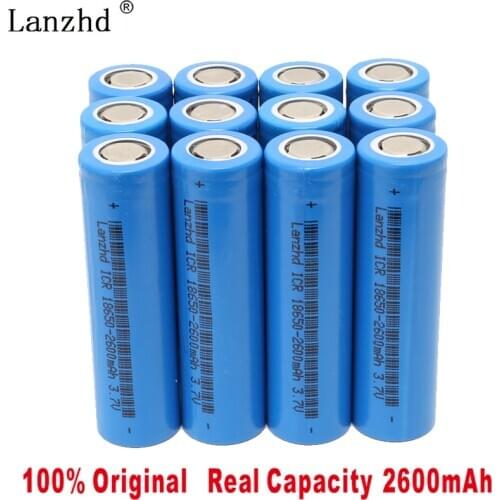15PCS 18650 Rechargeable battery 18650 lithium 3.7V ICR18650 2600mAh Li lon Batteries Li-lon 26F Rechargeable 2020 NEW Battery