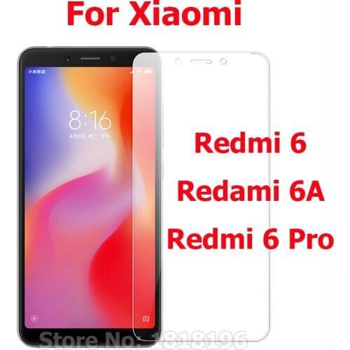 2PCS Tempered Glass for Xiaomi Redmi 6 / 6A Screen Protector Smartphone Protective Front Glass for Xiaomi Redmi 6 Pro Glass Film