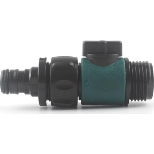 3/4'' Male Thread Garden Irrigation Hose Quick Connector Control Water Flow Valve Agriculture Water Pipe Joint Sprayer Adapter