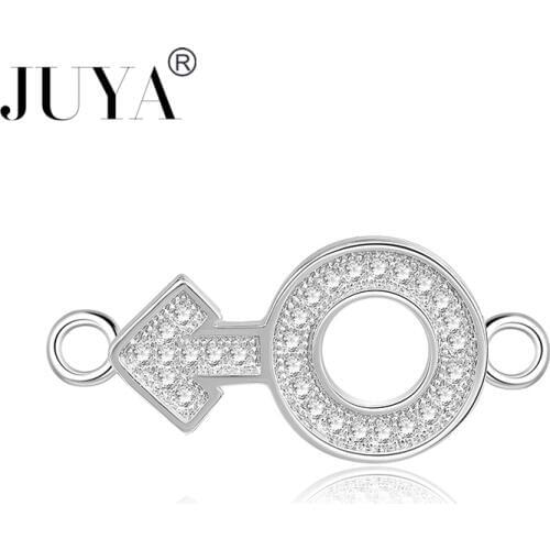 Jewelry Making Accessories Copper Metal Zircon Rhinestone Connectors Charms Fit Handmade Bracelet Necklace DIY Jewellery Craft