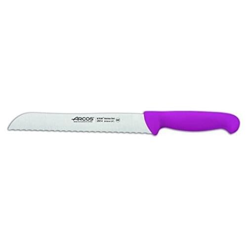 Bows 291431-knife PANERO fuchsia Perlado 200mm, stainless steel, for cutting bread