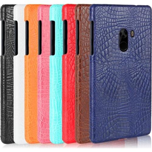 Xiaomi Mi Mix MiMix Case Crocodile Grain Hard PC+PU Leather Surface Back Cover Hard Case for Xiaomi Mi Mix 6.4" Phone Hard Cover