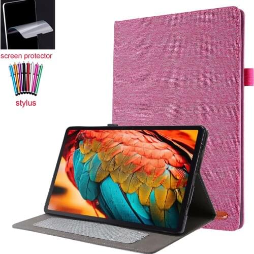 Folio Stand Cover case for Lenovo tab P11 TB-J606F/X/N Xiaoxin Pad TPU back cover with Card Photo Slot+screen protector+stylus