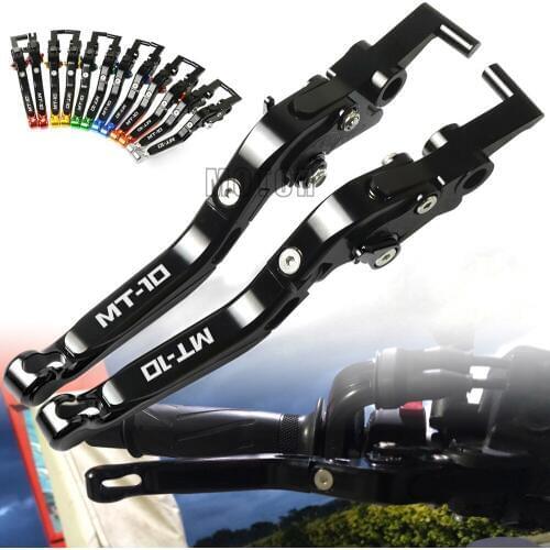 CNC Aluminum Motorcycle Adjustable Folding Foldable Extendable Brake Clutch Levers For Yamaha MT-10 MT10 MT 10 2016 2017 2018