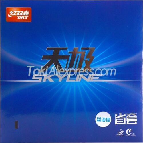 DHS Skyline 2 Provincial Blue Sponge DHS TG2 Blue Sponge Blue TG-2 Table Tennis Rubber Original DHS Ping Pong Sponge