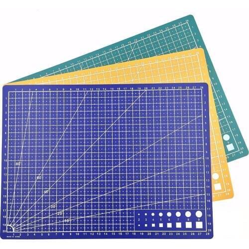 PVC Cutting Mat Board Engraving Hard Pad Handwriting Plank Lightweight Cutting Mat Measuring Pad Manual DIY Knife Art Tool