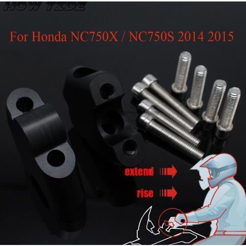 For Honda NC750X / NC750S DCT 2014 2015 Motorcycle Accessories Handle Bar Clamp Raised Extend Handlebar Mount Rise