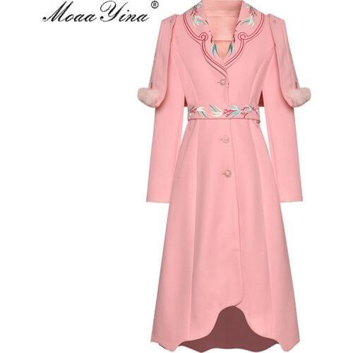 MoaaYina Women's Elegant Coats