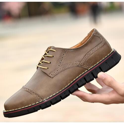 Big Size 47 48 Business Men Casual Shoes Breathable Comfortable Oxfords Men Leather Dress Shoes Men Wedding Party Formal Shoes