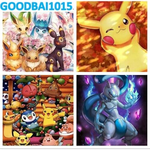 DIY 5D Diamond Painting Cartoon Pet Mosaic Diamond Embroidery Cross Stitch Kits Anime Home Decor Diamond Art Full Drill