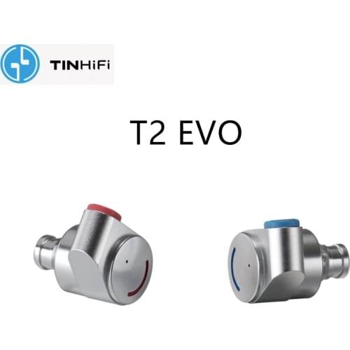 TINHIFI T2 EVO in Ear Earphone HiFi Bass Earbuds DJ Metal headsets with MMCX cable