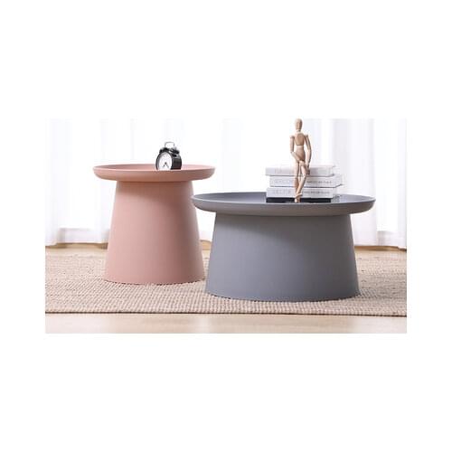 New Plastic Tea Table Round Coffee Table Modern Small Apartment Bay Window Balcony Table Combination Living Room Side Table