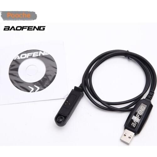 Baofeng Original programming cable with CD for BF9700 UV9R A58 waterproof walkie talkies Programming Cable with software +CD