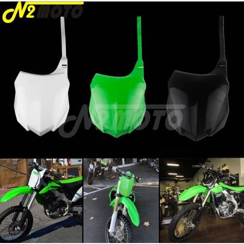 For 2013 Kawasaki KX250F MX Enduro Dirt Bike Front Number Plate For Kawasaki KX450F KXF 250 450 2013-2016 Plastic Number Plate