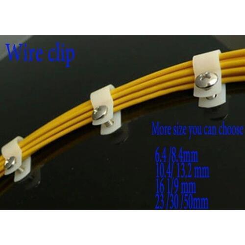 Series#R cable clamp#R Type cable tie,Nylon wire clip,3.3-10.6mm clamp dia,power cabinet,wire cable distribution fasten P-shape