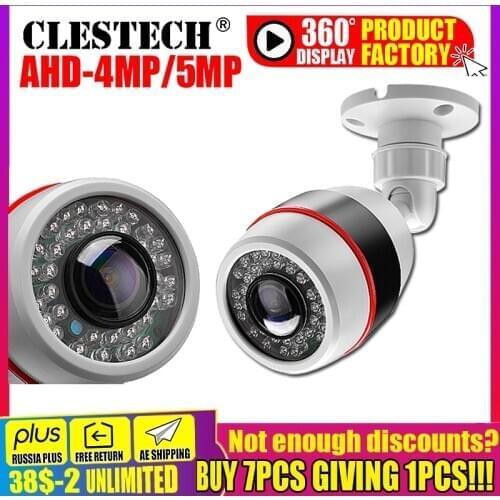 IMX326 Security 5MP 1080P Surveillance AHD Fisheye CCTV HD Camera 1.7MM Wide Angle Night Vision Waterproof Outdoor Bullet Camera