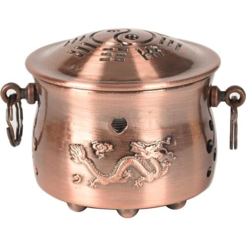 High Quality Copper Moxibustion Can Container with Moxibustion Box Acupuncture Massage Moxibustion Moxa Roll Box With Hole