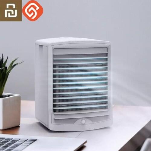 Youpin Smart Air Cooling Fan Air Conditioner Human Body Sensor 500ml Water Tank Desktop Air Fan For Office Bedroom with Ice Box