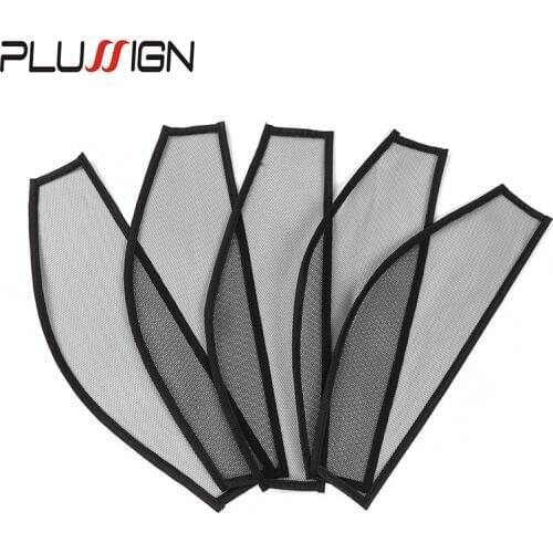 Clip In Hair Material Black 1-5Pcs Diy False Hair Tools Whole Head Clip In Hair Extension Net Fashion Hair Nets Plussign
