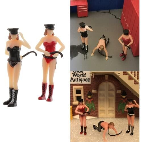 1:64 Figure Doll Sexy Girl Model for Siku Fire-wheel