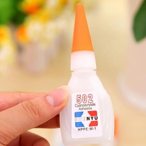 1pc 502 Super Glue 9.5*3.5cm Strong Transparent Instant Quick-drying Glue Office Daily Glues For Leather Glass Metal Plastic