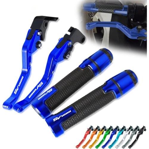 1000 SV Brake Handle Clutch Levers Motorcycle Thruster Grip Handle Bar Cap End Plugs For SUZUKI SV1000 2003 2004 2005 2006 2007