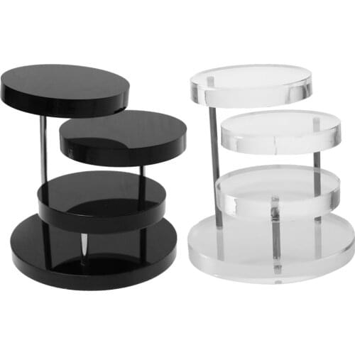 2pcs Necklace Bracelet Round Table Holder Display Stand Jewelry Display Rack