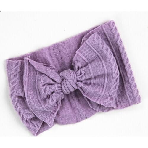 27 colors Newborn Girls Width Nylon Hairbands Super Soft Elastic Stretchy Cable Knot Bows Turban Headbands Hairwear