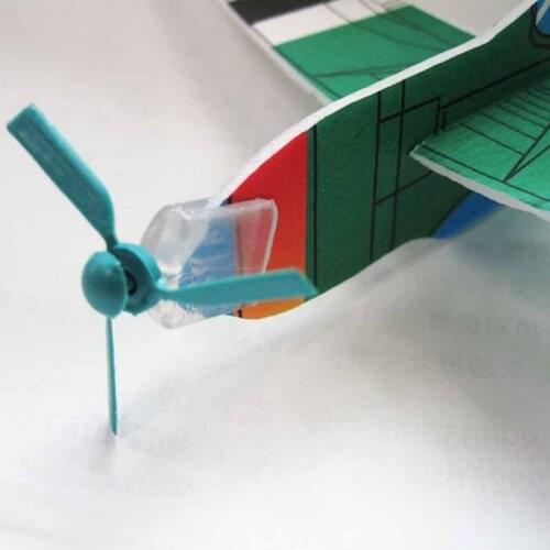 4 Pcs DIY Baby Kids Mini Foam Handmade Throwing Flying Aircraft Airplane Glider Educational Creative CHildren Puzzle Model Toys