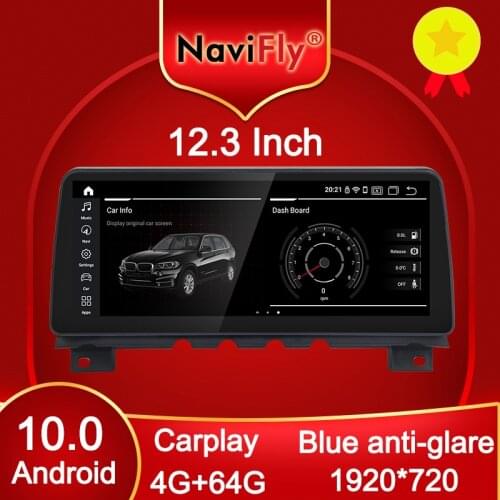 NaviFly 12.3" 4GB+64GB Carplay 1920*720 Android 10.0 Car gps multimedia Player for BMW F01/F02 7 Series 2009 2010 2011 2012 2015