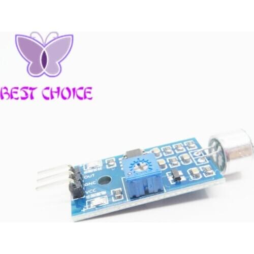 Free Shipping 1pcs Sound Detection Sensor Module Sound Sensor Intelligent Vehicle For Arduino